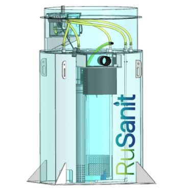 Купить септик Rusanit „RS 4 PRO“ Самотечный Без монтажа на 4 человек, с гарантией 5 лет по выгодной цене, с доставкой в магазине Биосептикон
